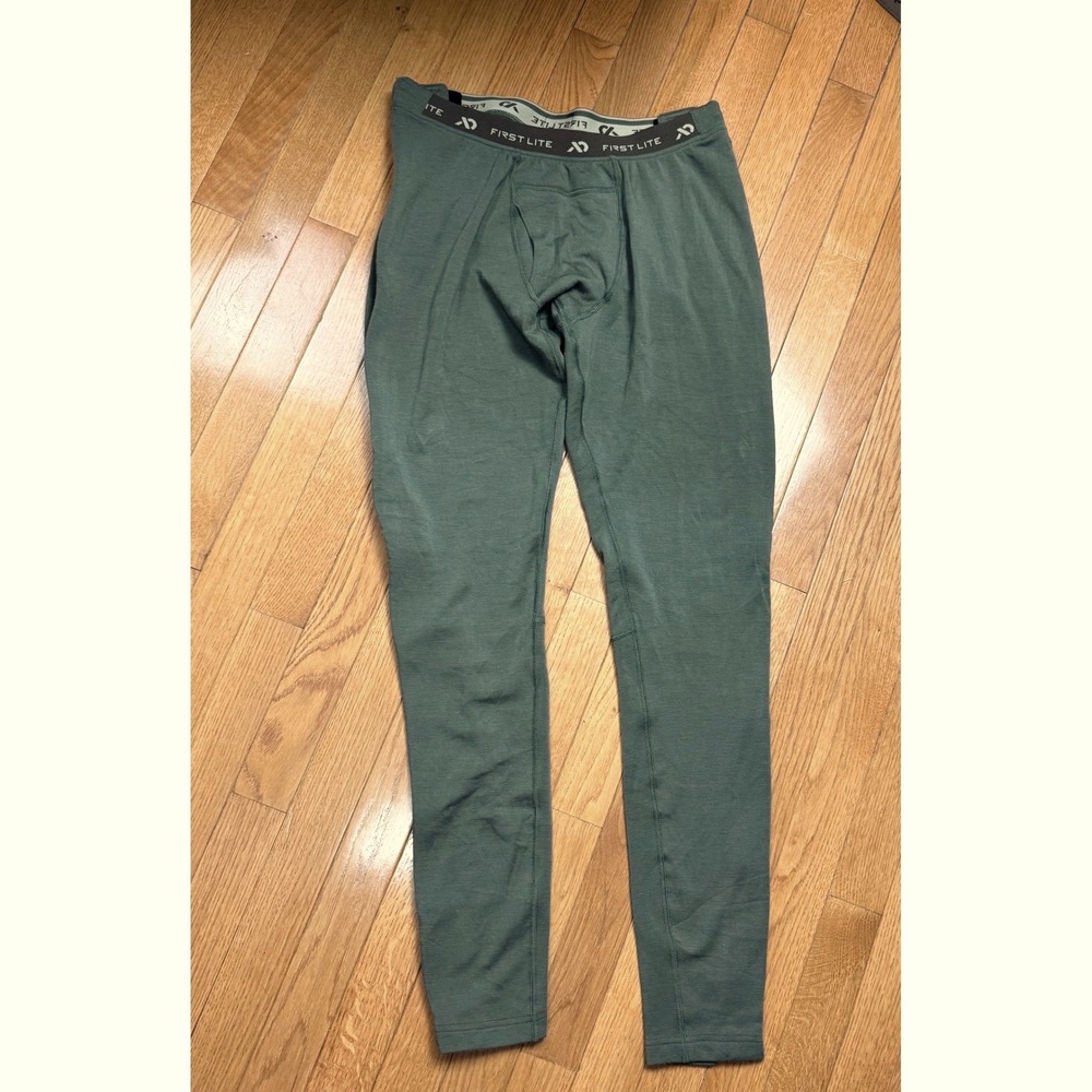 First Lite Kiln Midweight 250 Merino-X Base Layer Full Side Zip Pants Mens MD - Picture 6 of 7